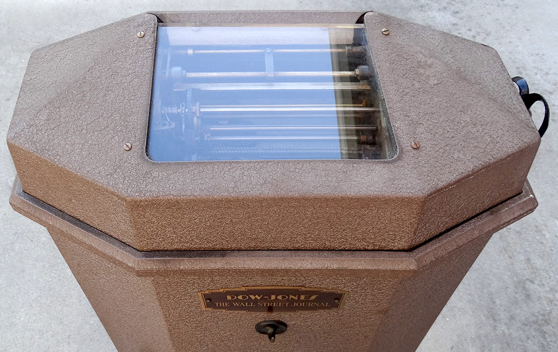 Wall Street Journal Dow Jones Stock Ticker Tape Machine w